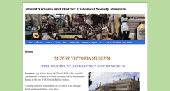 Desktop Screenshot of mountvictoriamuseum.info